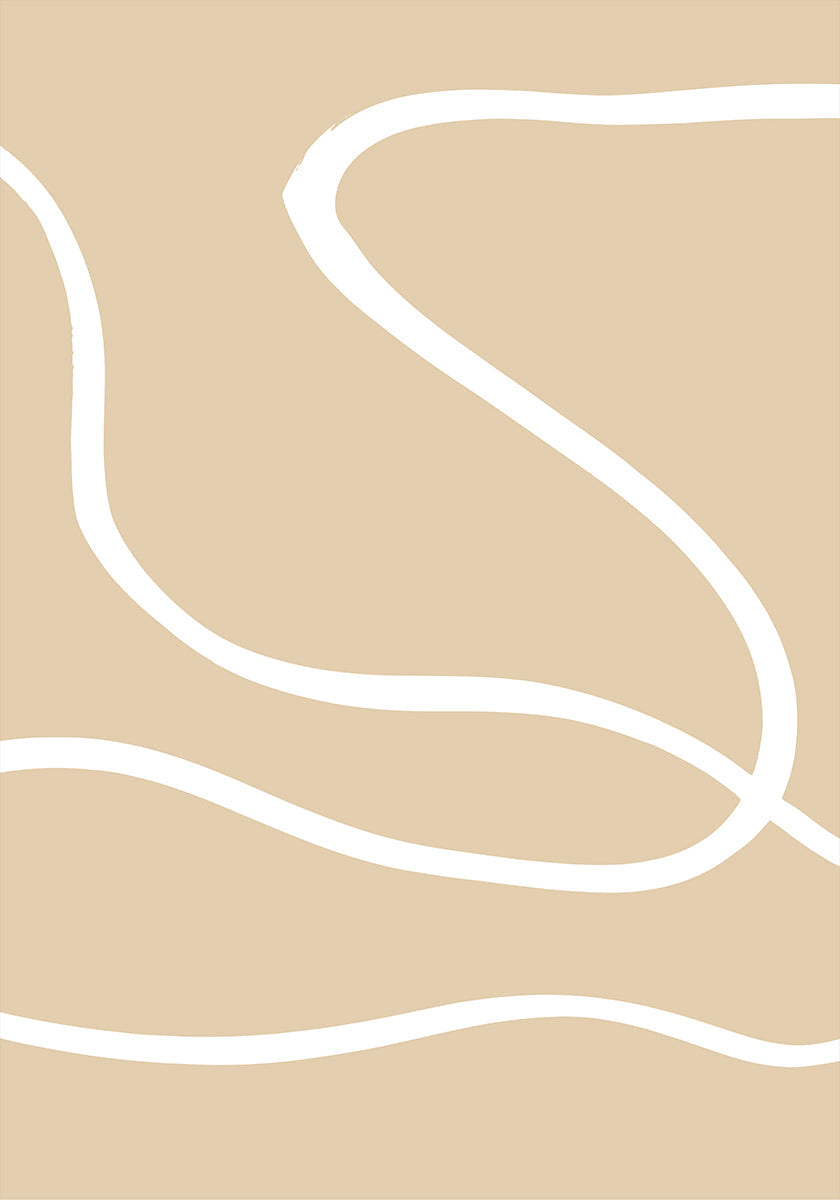 Lignes beiges 01 Poster
