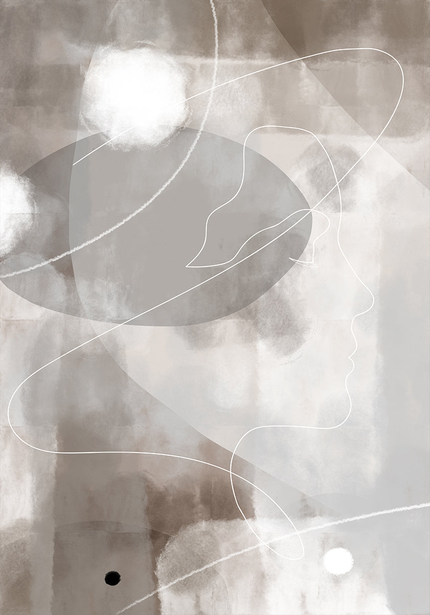 Affiche de profil abstrait