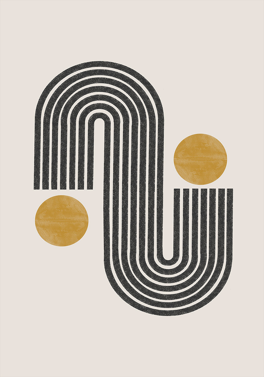 Harmonie incurvée Poster