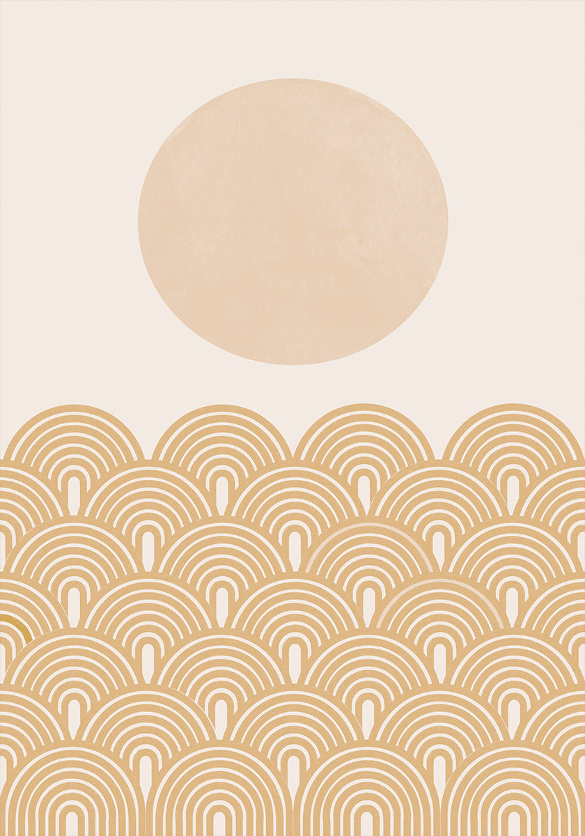 Vagues de soleil doré