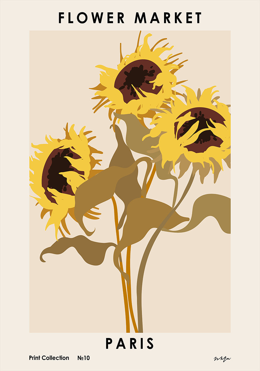 Marché aux fleurs. Paris affiche