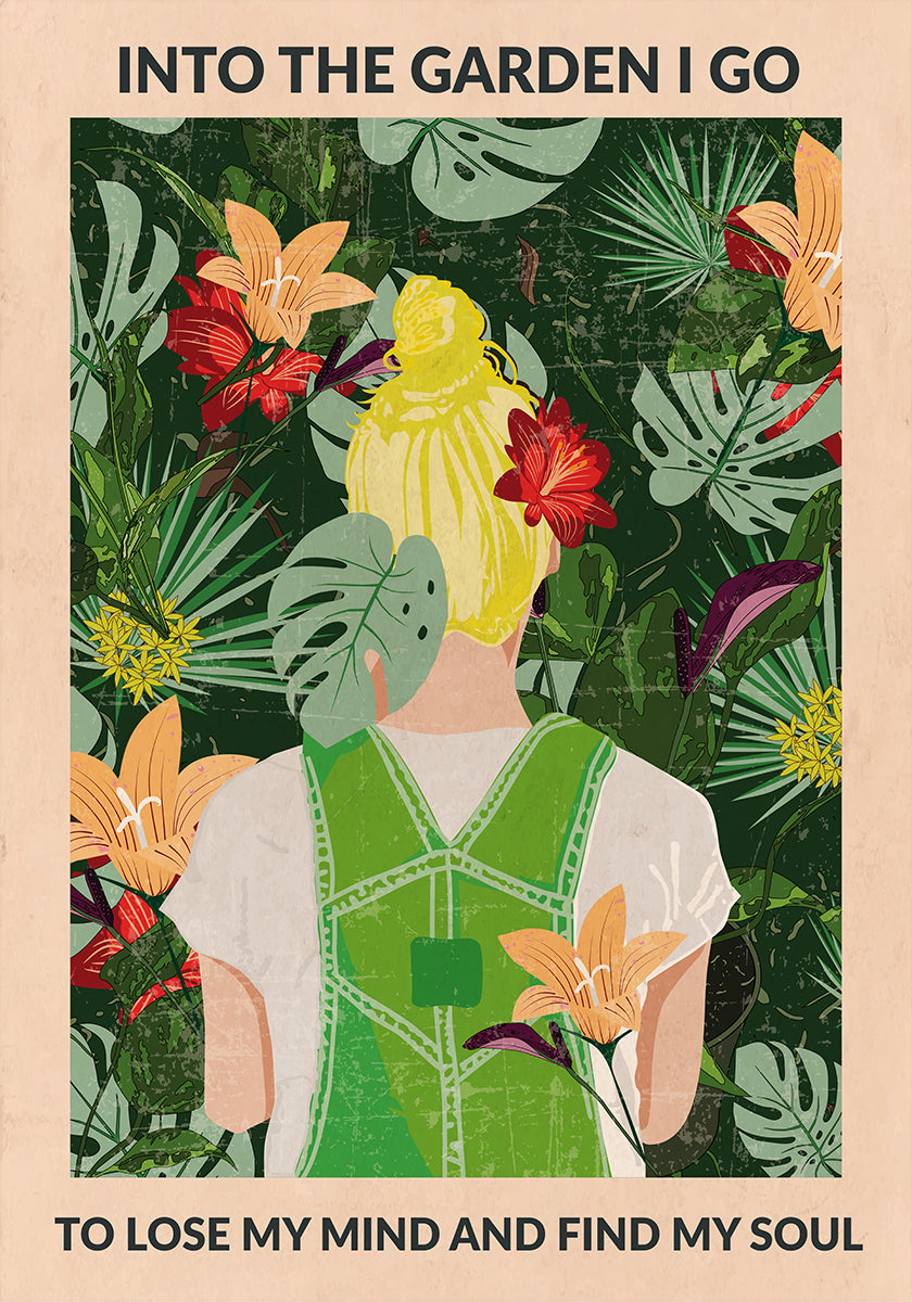 Dans le jardin (blonde)