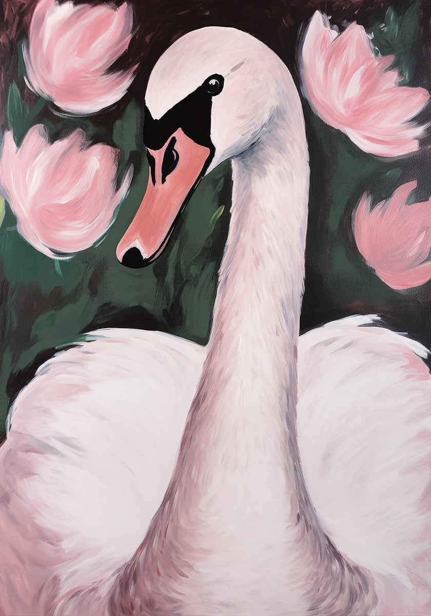 Cygne dans l'étang