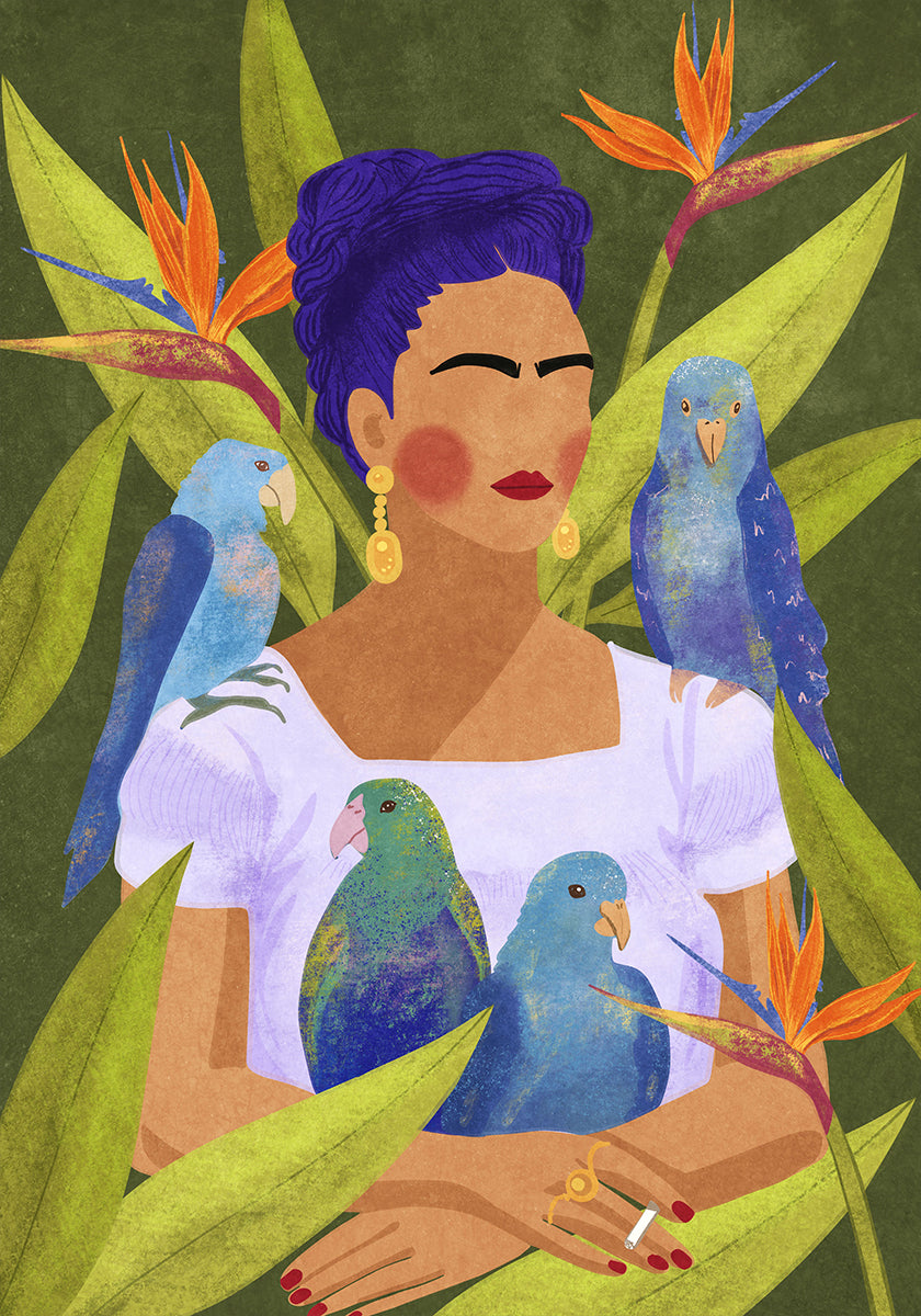 Frida et les oiseaux Poster