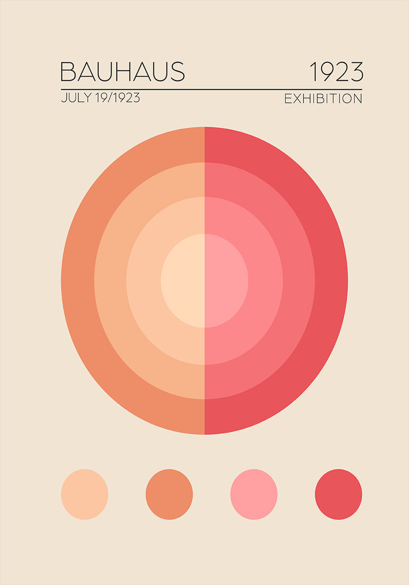 Cercles du Bauhaus Poster