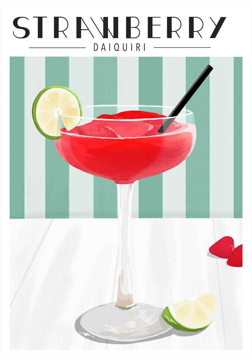 Daiquiri aux fraises Poster