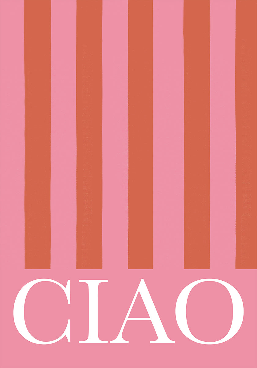 Ciao Rayures Poster