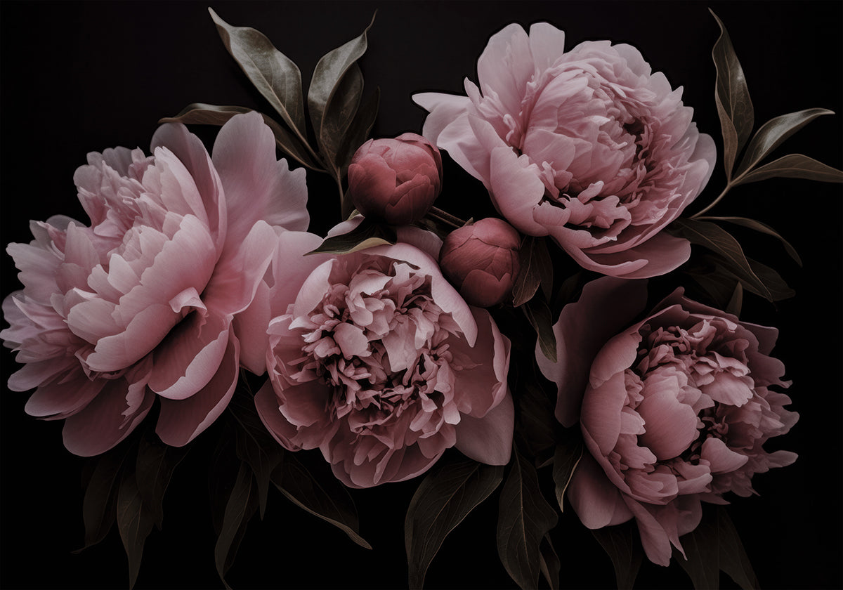 Fleurs opulentes de rêve romantique