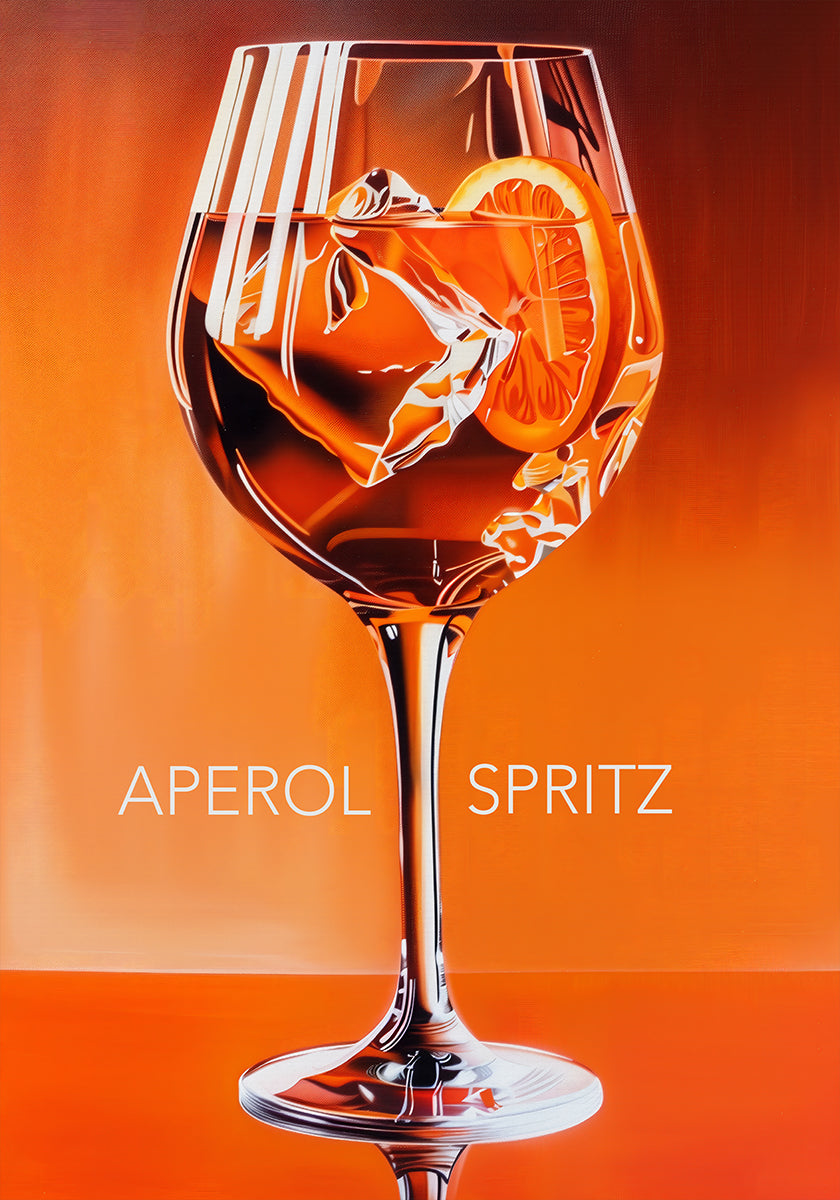Aperol Spritz Orange Poster