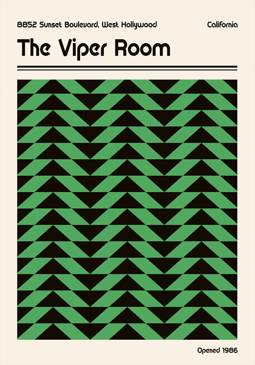 Affiche rétro de la salle Viper