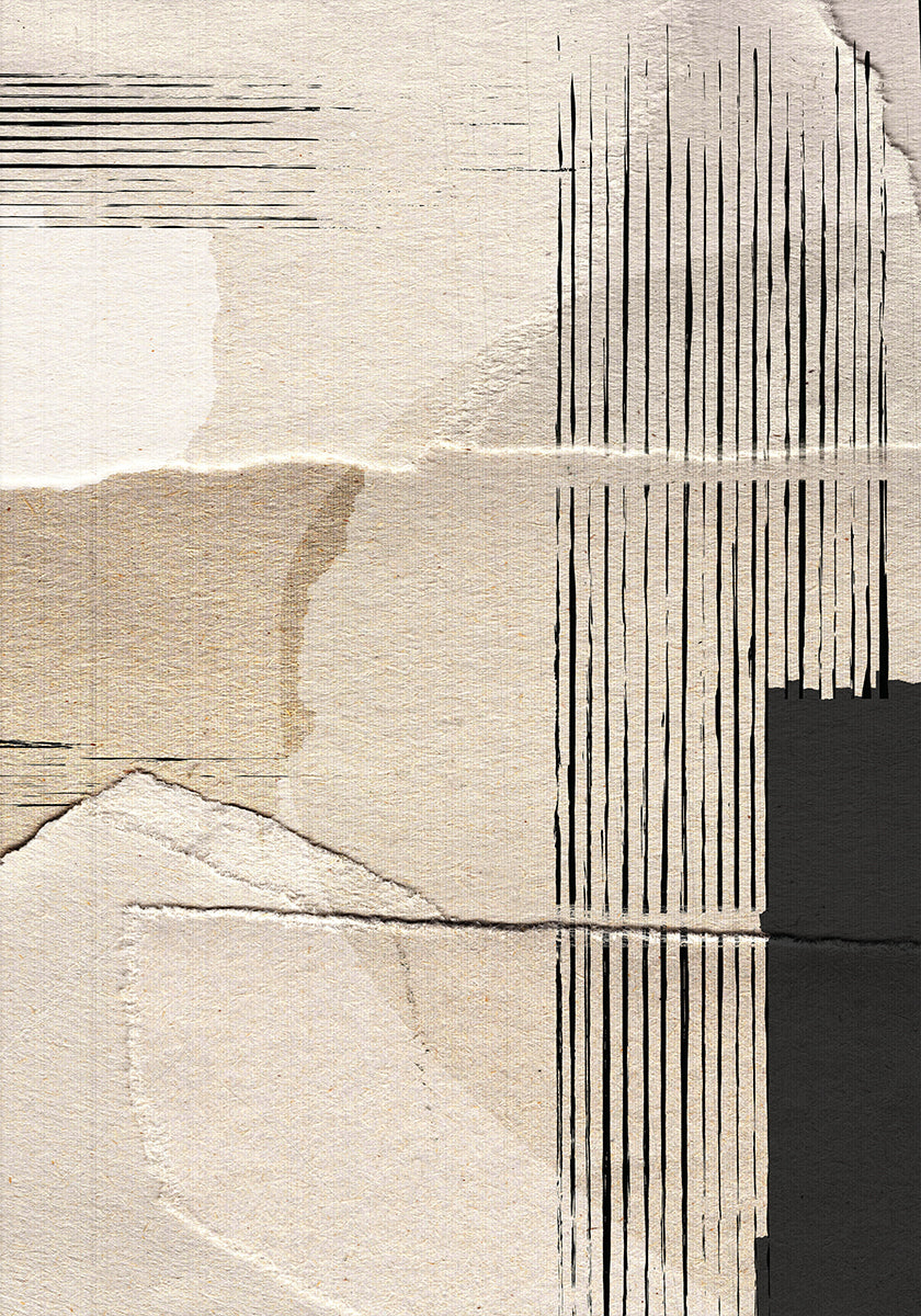 Affiche abstraite en papier