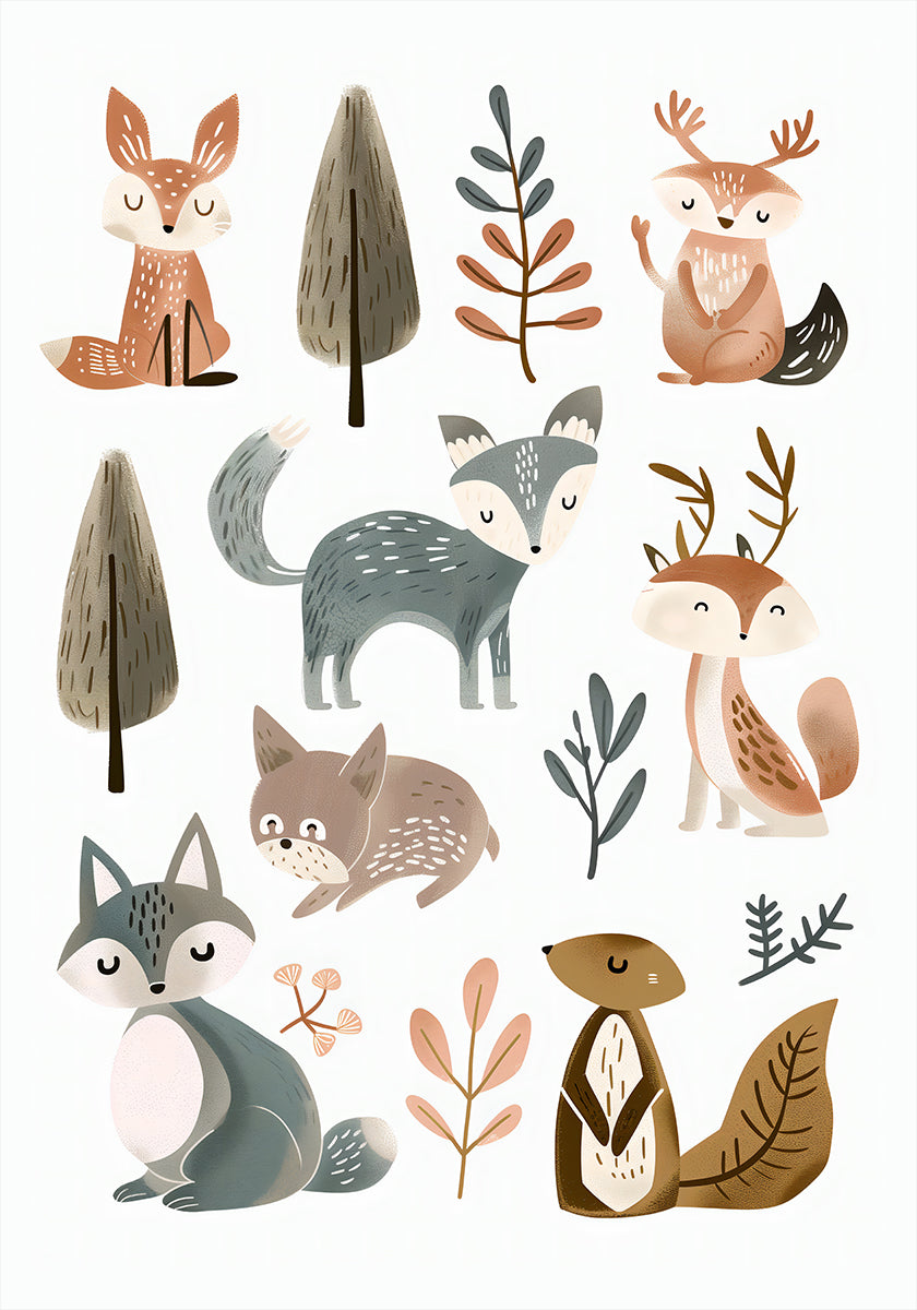 Animaux mignons n°1 Poster