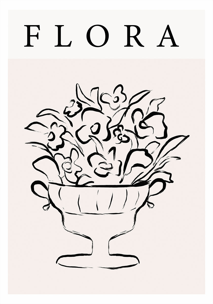 Élégance florale Poster