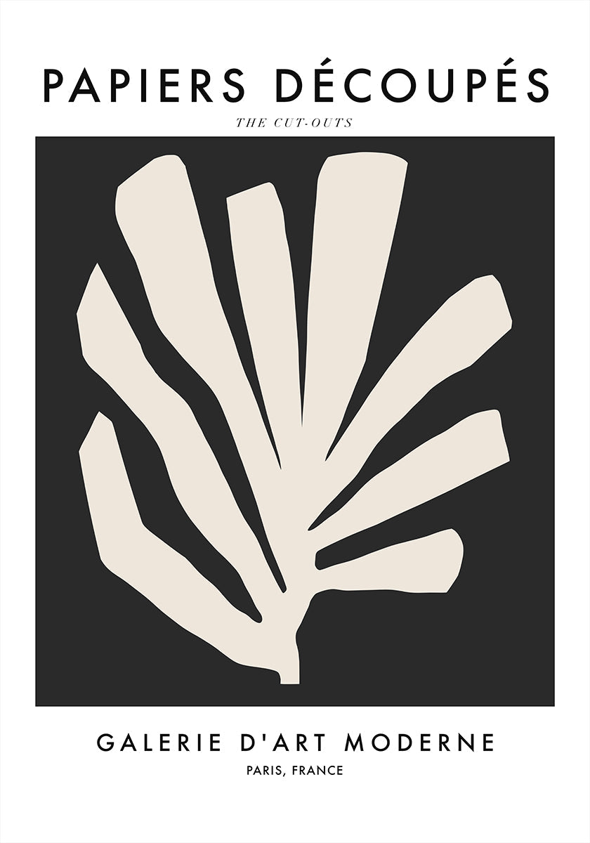 Feuilles de silhouette Poster