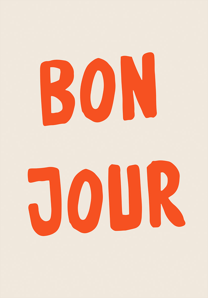 Bonjour avec audace Poster