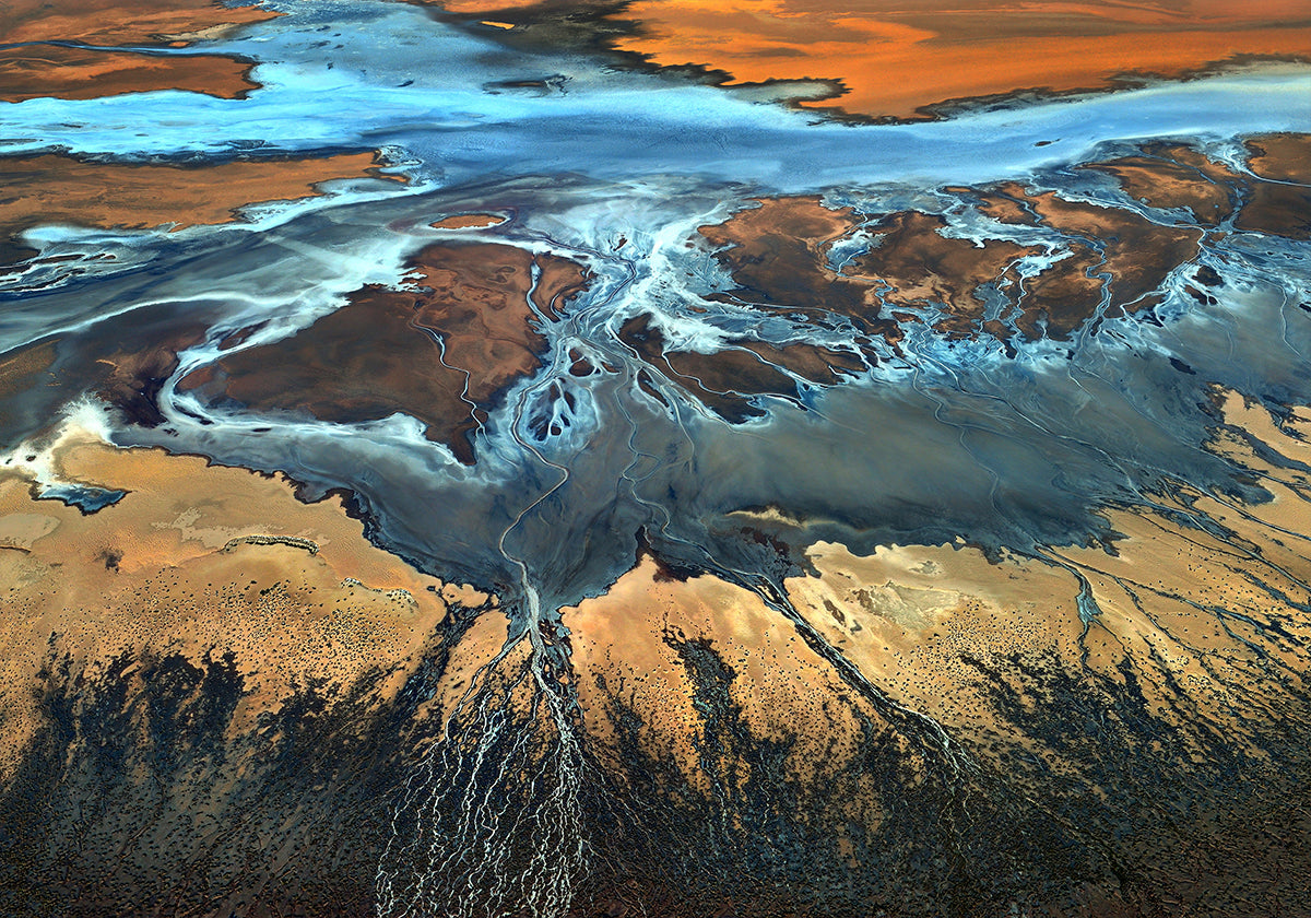 Vue aérienne de Californie - Le désert vu d'en haut Poster