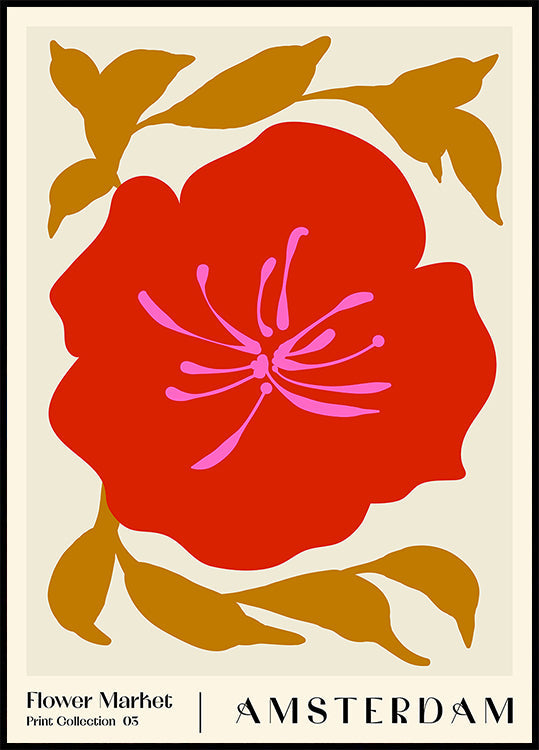 Marché aux fleurs. Amsterdam Poster