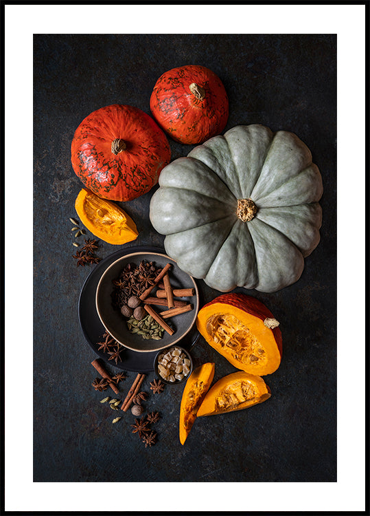 L'automne sur la table Poster