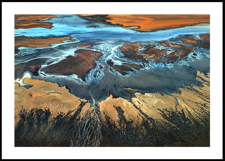 Vue aérienne de Californie - Le désert vu d'en haut Poster