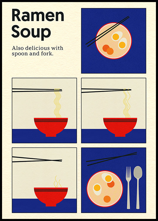 Affiche Soupe Ramen Poster
