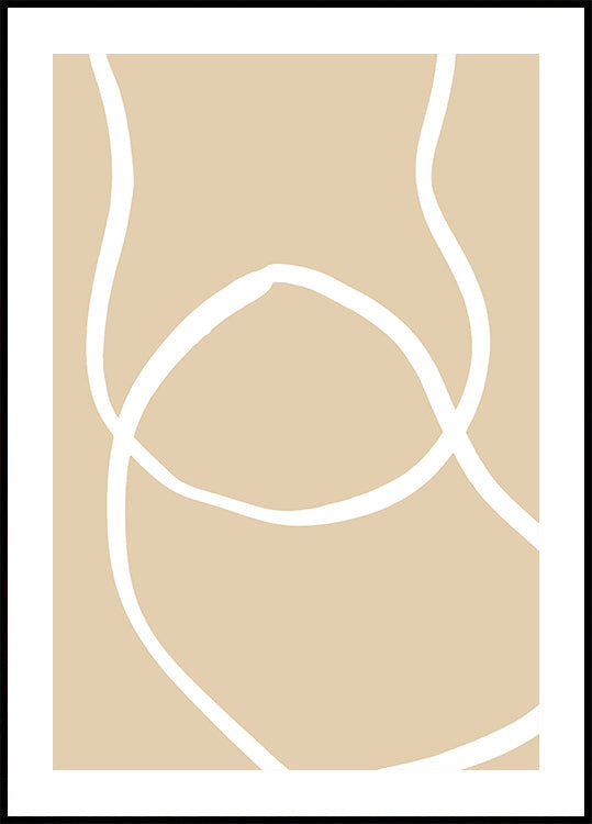 Lignes beiges 04 Poster