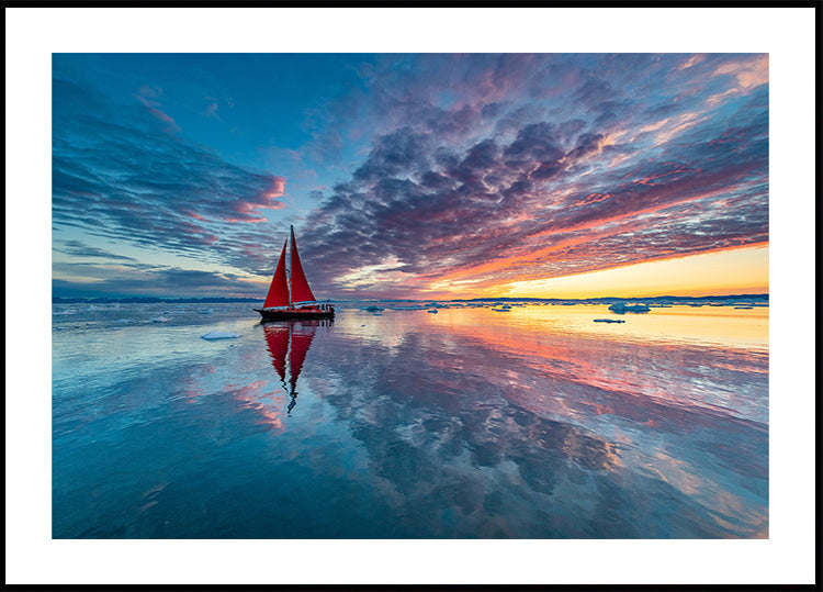 Nuage de feu du Groenland Poster