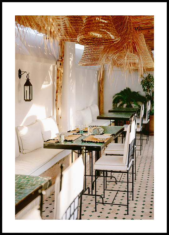 Prêt pour le petit déjeuner | Affiche de photographie de voyage à Marrakech