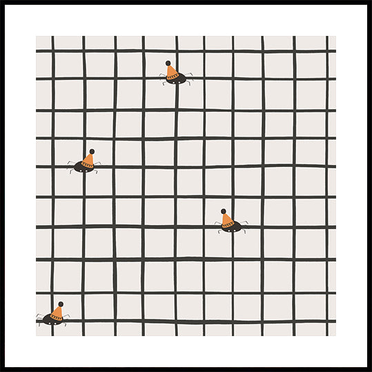 Araignées mouchetées Poster
