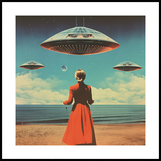 UFO Skies Collage Art (NOUVEAU)