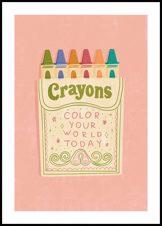 Colorez votre monde avec des crayons Poster