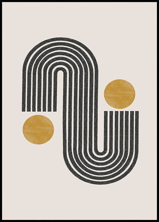 Harmonie incurvée Poster