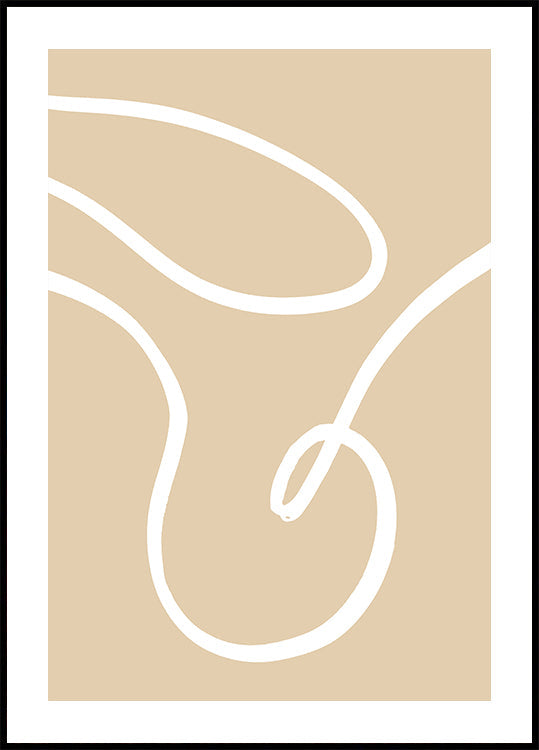 Lignes beiges 02 Poster