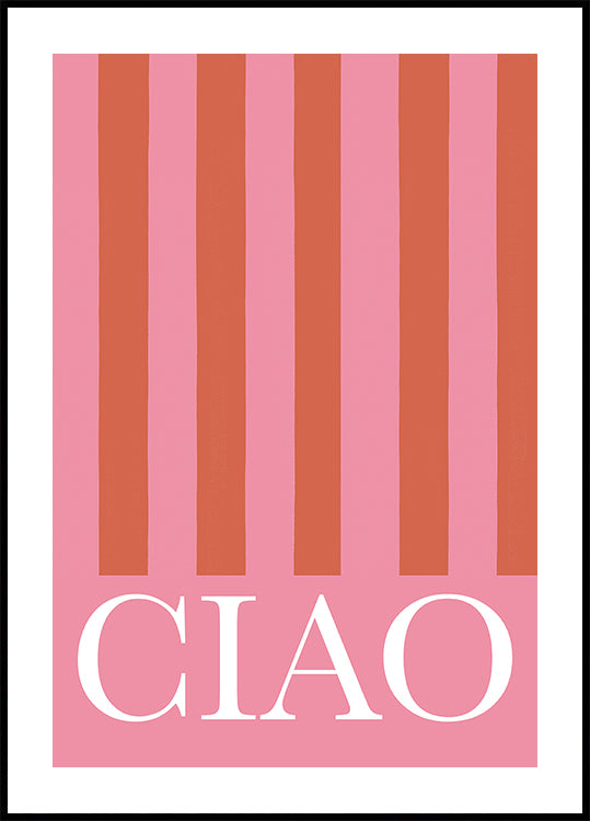 Ciao Rayures Poster
