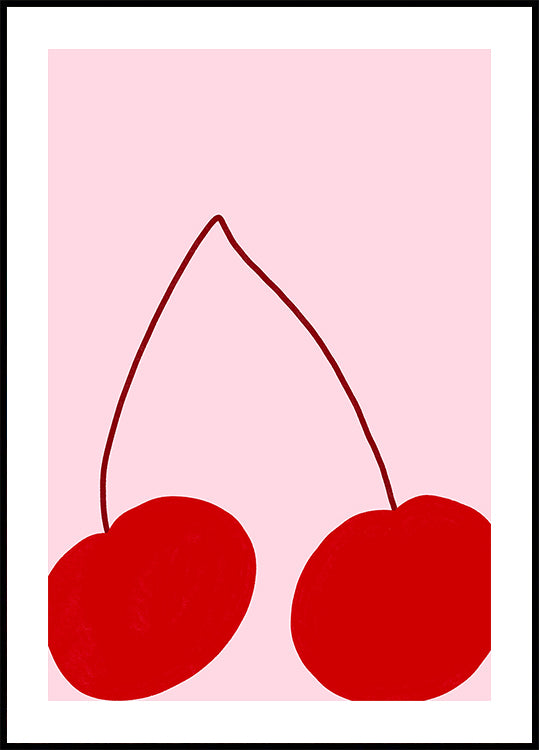 Délice duo de cerises Poster