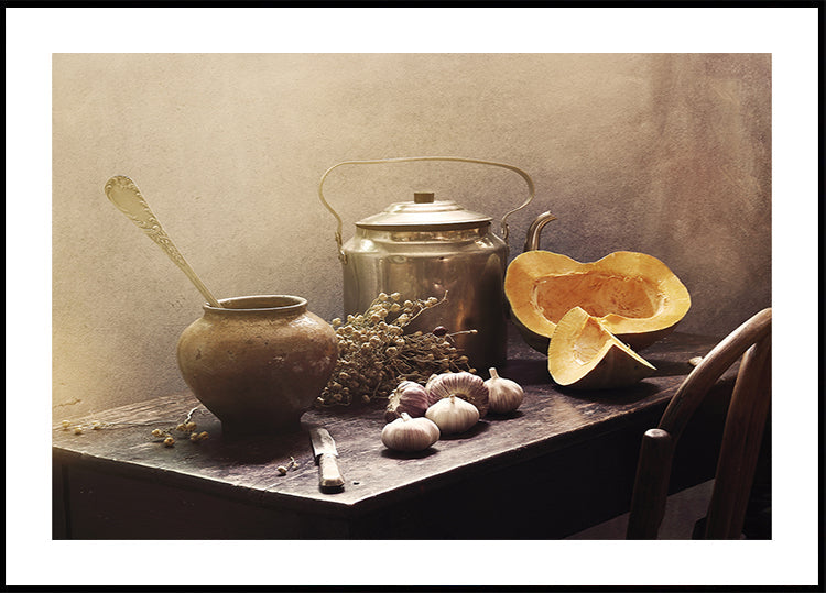 Nature morte avec des citrouilles # 15c Poster