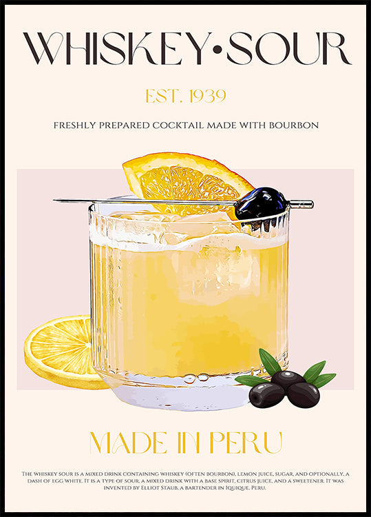 Whisky péruvien Bliss Poster