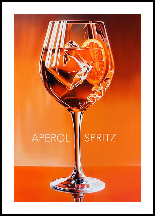 Aperol Spritz Orange Poster