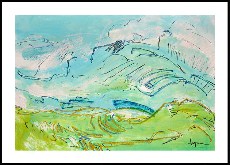 Paysage de colline fantaisiste