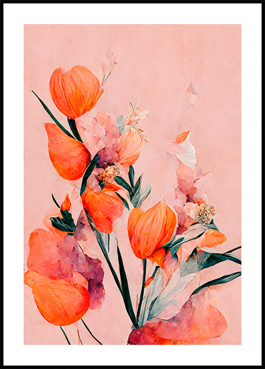 Pétales et élégance Poster