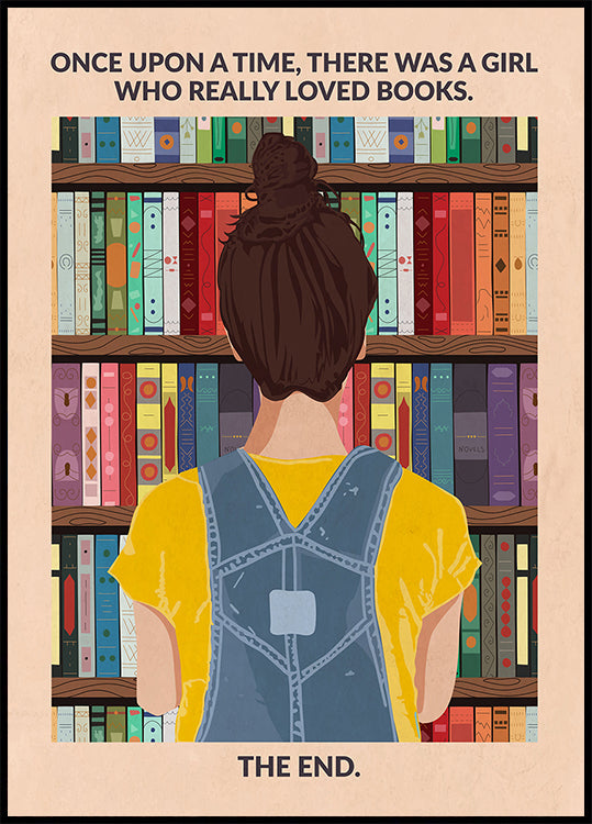 Fille de livre (brune) Poster