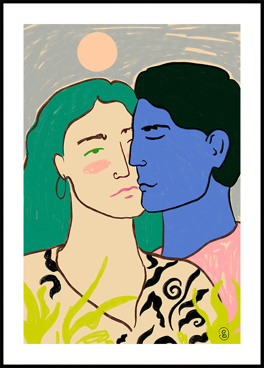 Amoureux sous la lune