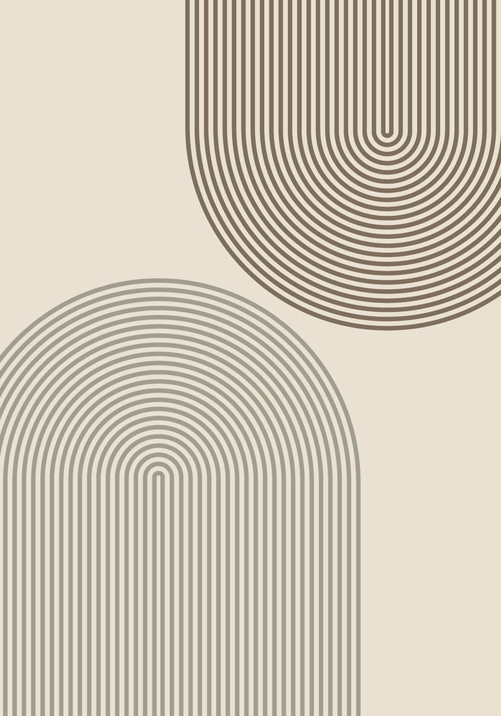 Lignes d'arc minimales Poster