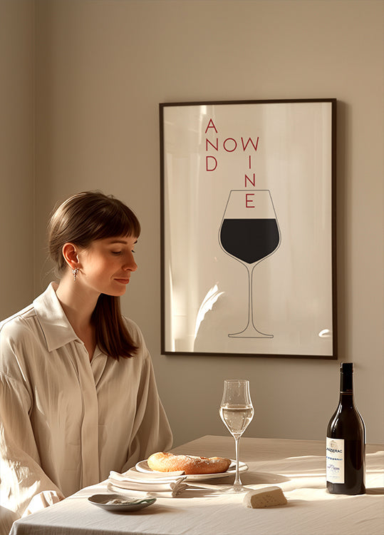 Et maintenant le vin Poster