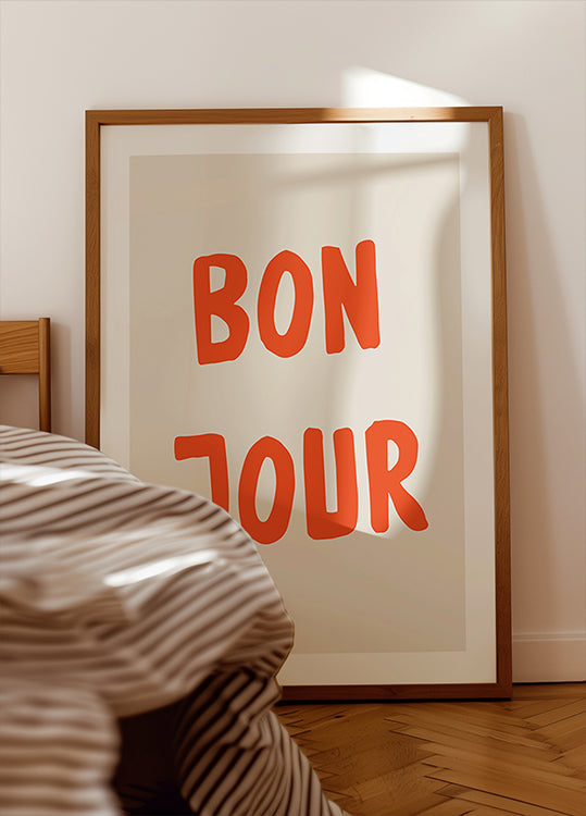 Bonjour avec audace Poster