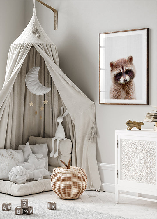 Peekaboo Raton laveur Poster