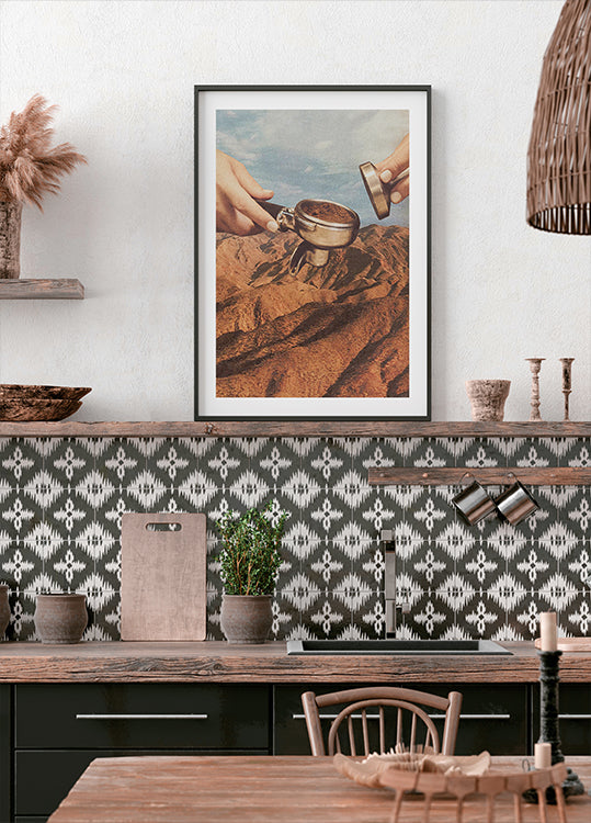 Comté de café Barista Poster