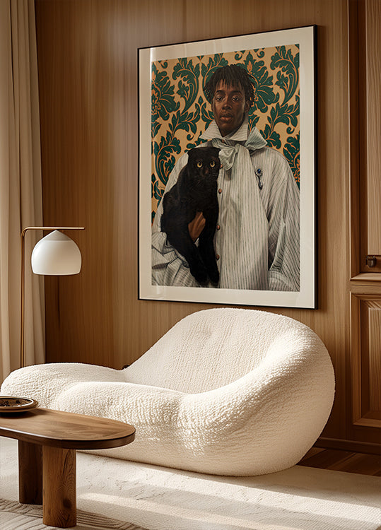 Gentleman avec chat (NOUVEAU)