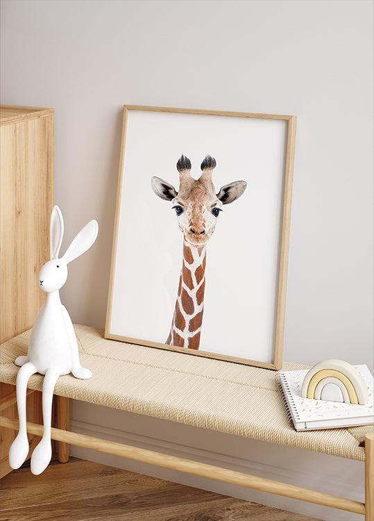 Bébé girafe Poster