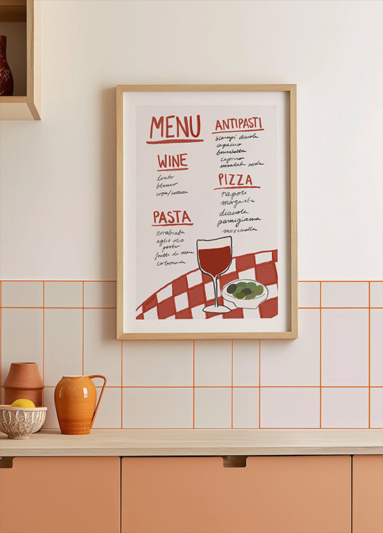 Délice de la cuisine italienne Poster
