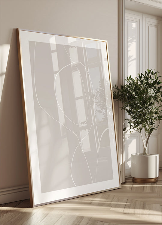 Harmonie des lignes fluides Poster